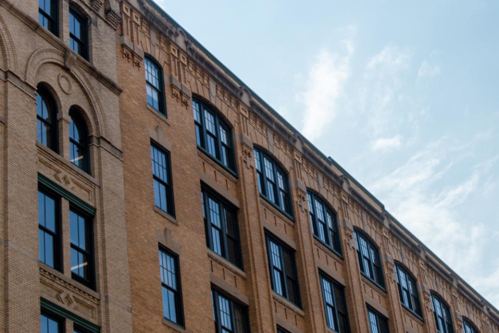 city building angle brick sky city building angle brick sky
