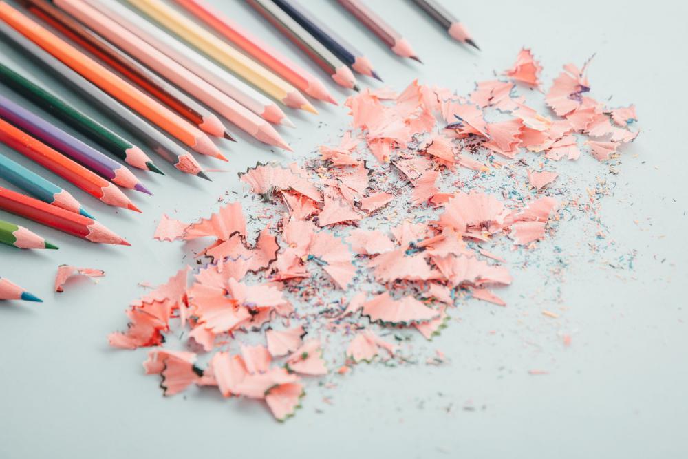 Freshly Pared Coloring Pencils Photo Freshly Pared Coloring Pencils Photo