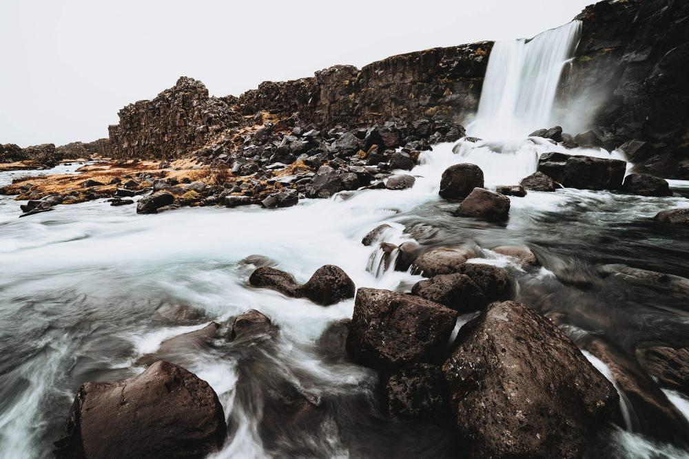 Öxarárfoss Waterfall Iceland Free Photo Öxarárfoss Waterfall Iceland Free Photo