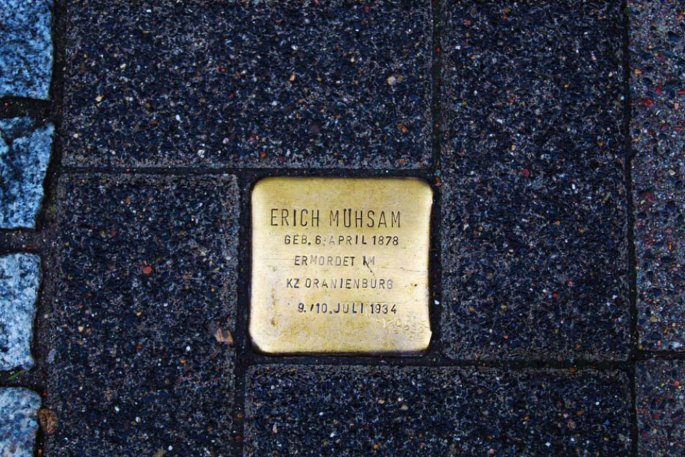 Lübeck Stumbling Stone Commemorate Crime Lübeck Stumbling Stone Commemorate Crime