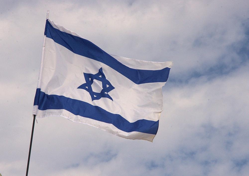 Israeli Flag Waving In The Wind Israeli Flag Waving In The Wind