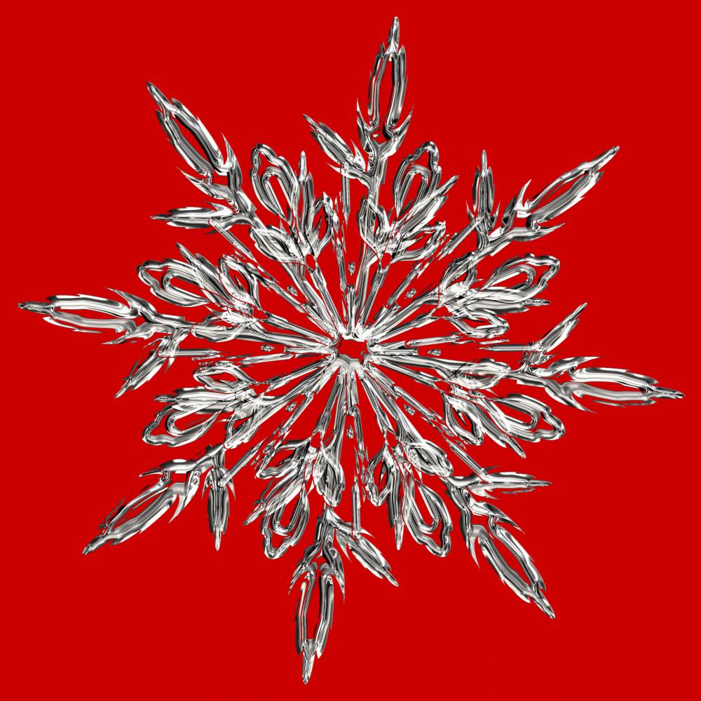 Red Crystal Snowflake Red Crystal Snowflake