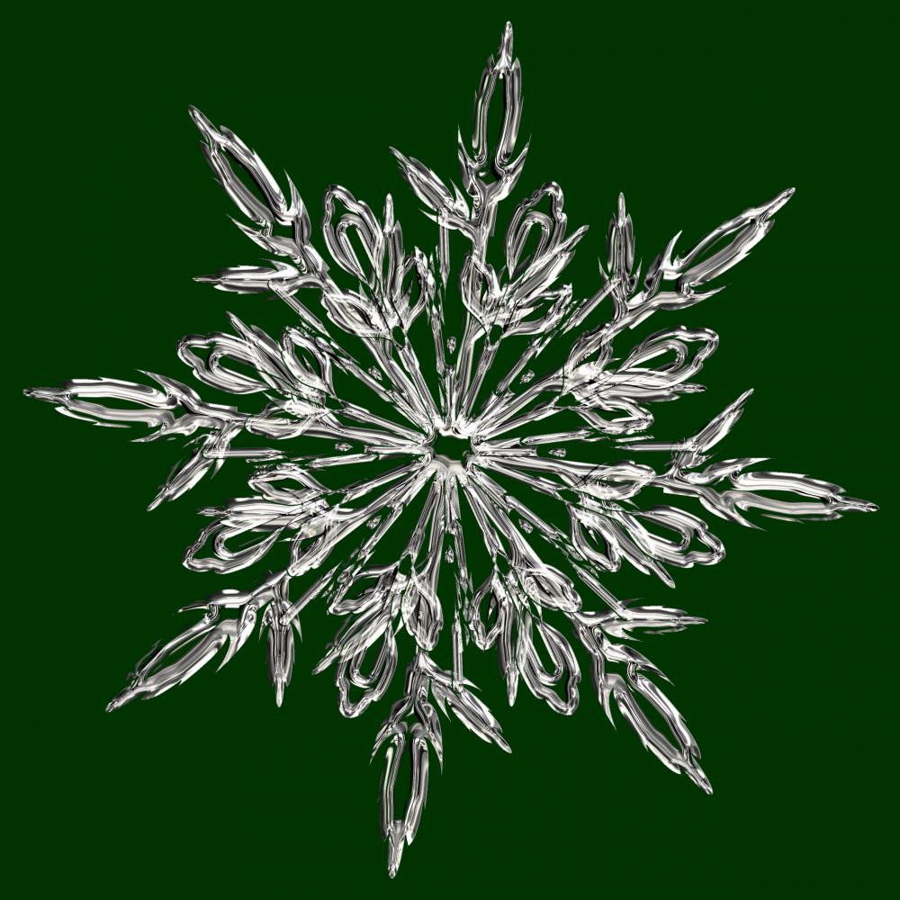 Green Crystal Snowflake Green Crystal Snowflake