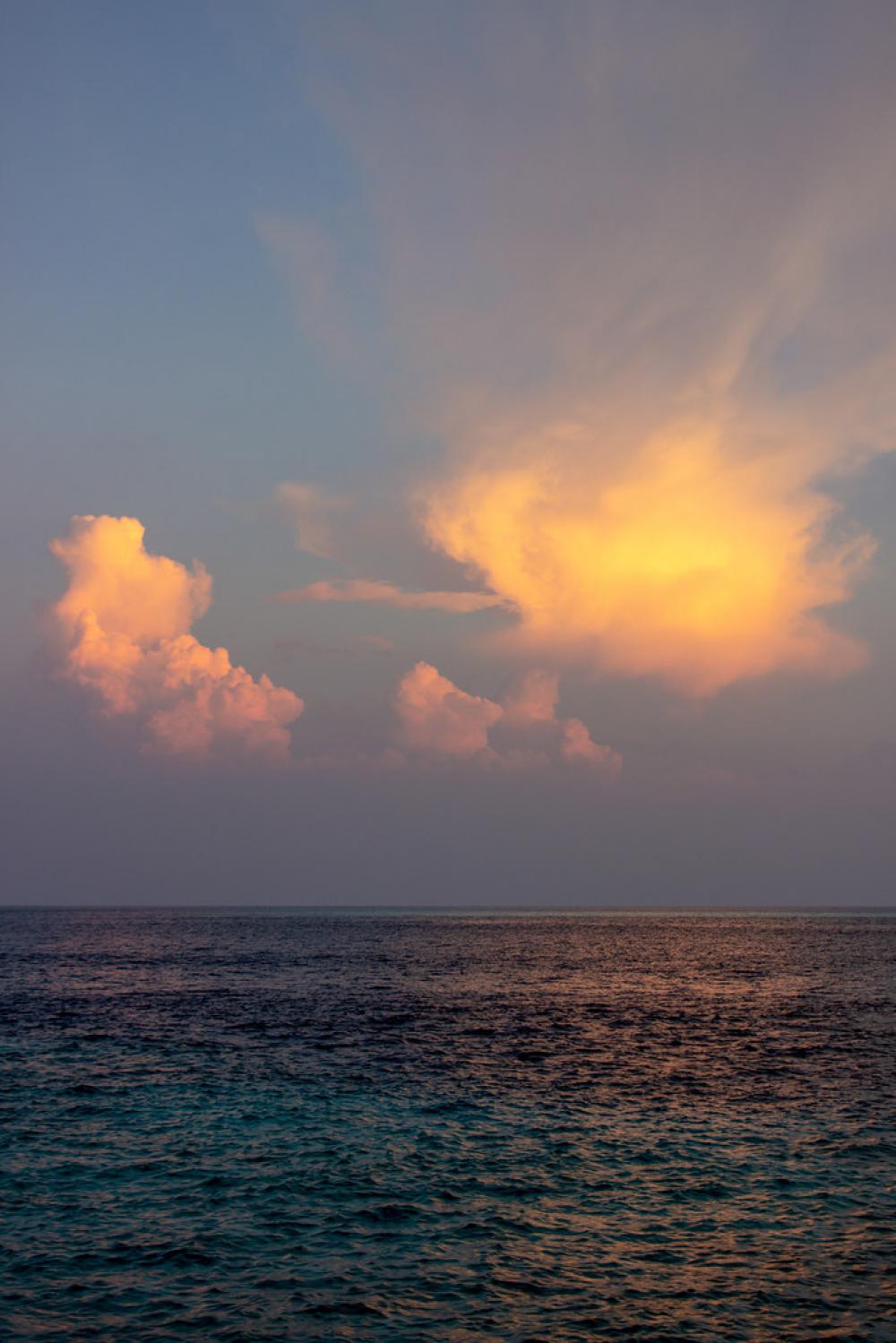 Dramatic Sunset Sky and Tropical Sea at Dusk Dramatic Sunset Sky and Tropical Sea at Dusk