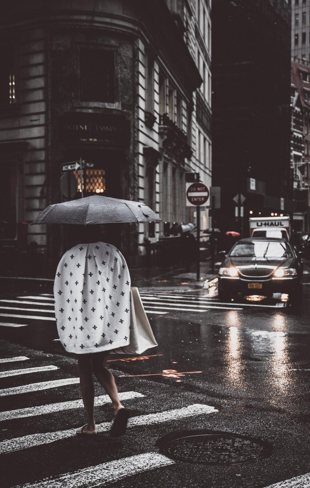 Rainy Crosswalk Photo Rainy Crosswalk Photo