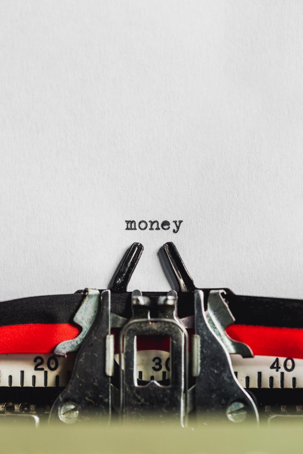 Typed Money Photo Typed Money Photo