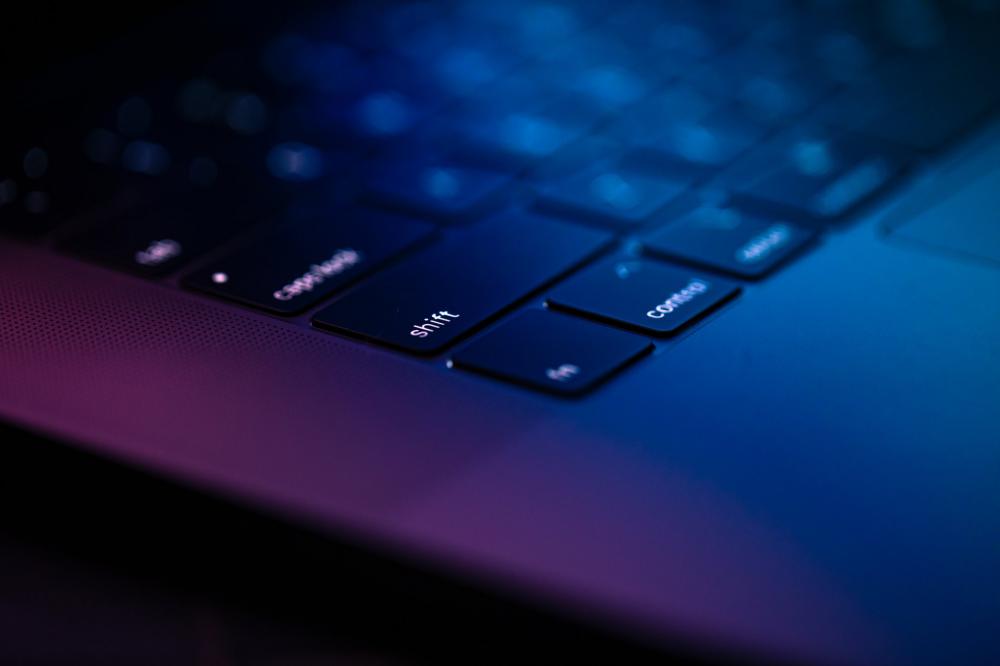 Colors On A Backlit Keyboard Photo Colors On A Backlit Keyboard Photo
