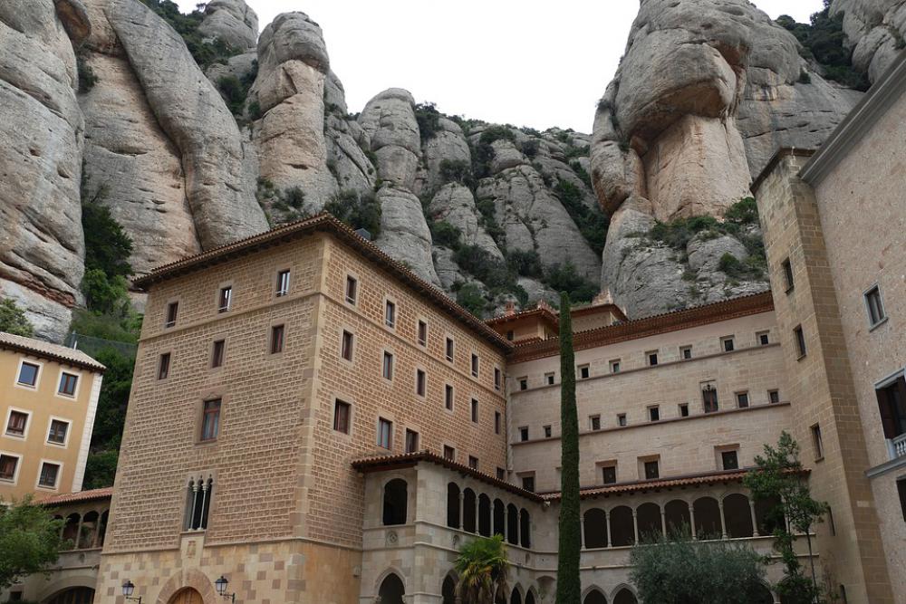 Spain Montserrat Church Catalonia Monastery Spain Montserrat Church Catalonia Monastery