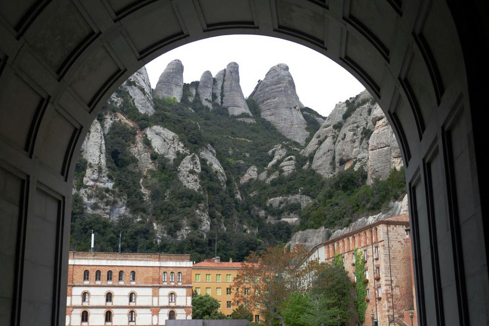 Spain Montserrat Church Catalonia Monastery Spain Montserrat Church Catalonia Monastery