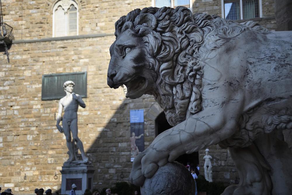 Piazza Della Signoria Florence Italy David Piazza Della Signoria Florence Italy David