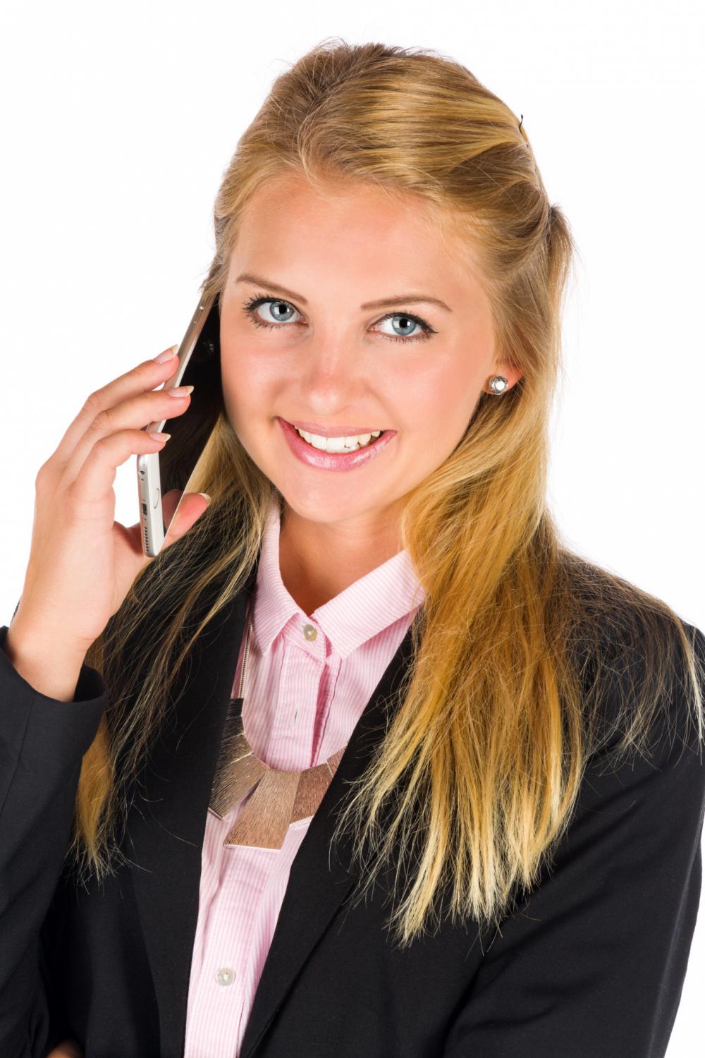 Woman Talking On A Phone Woman Talking On A Phone