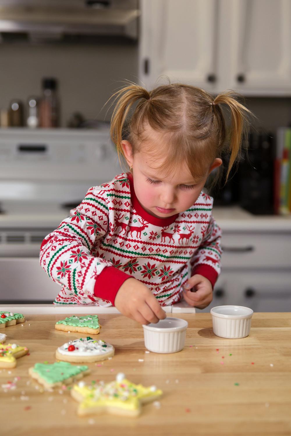 Child Baking At Christmas Photo Child Baking At Christmas Photo
