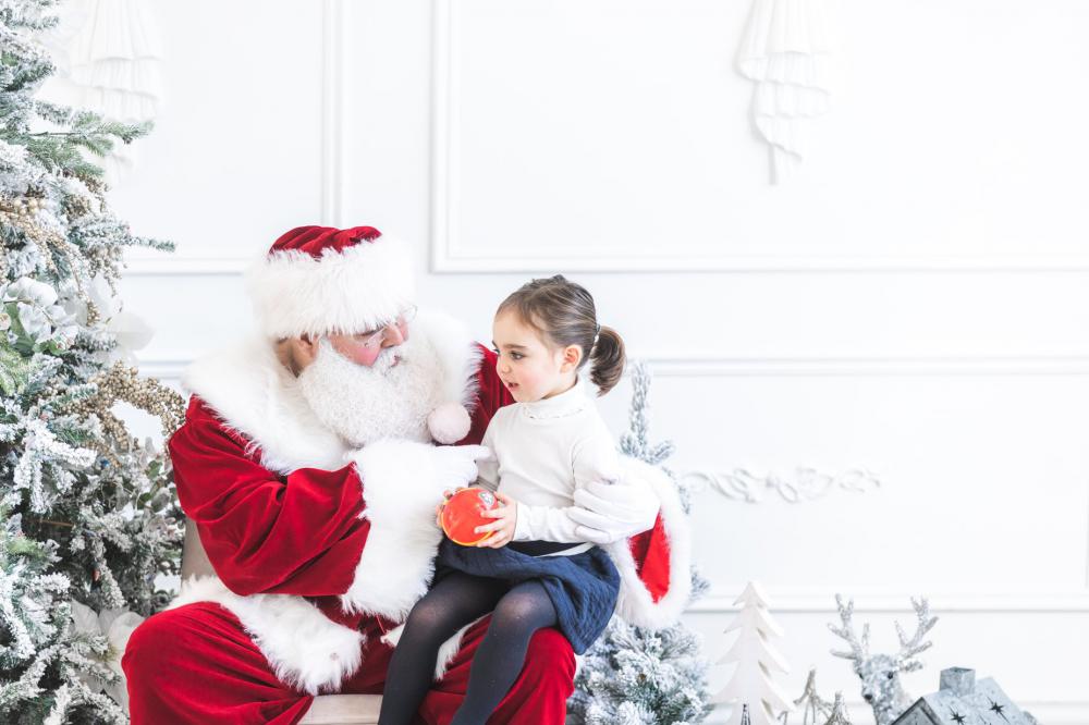 Santa and Child Photo Santa and Child Photo