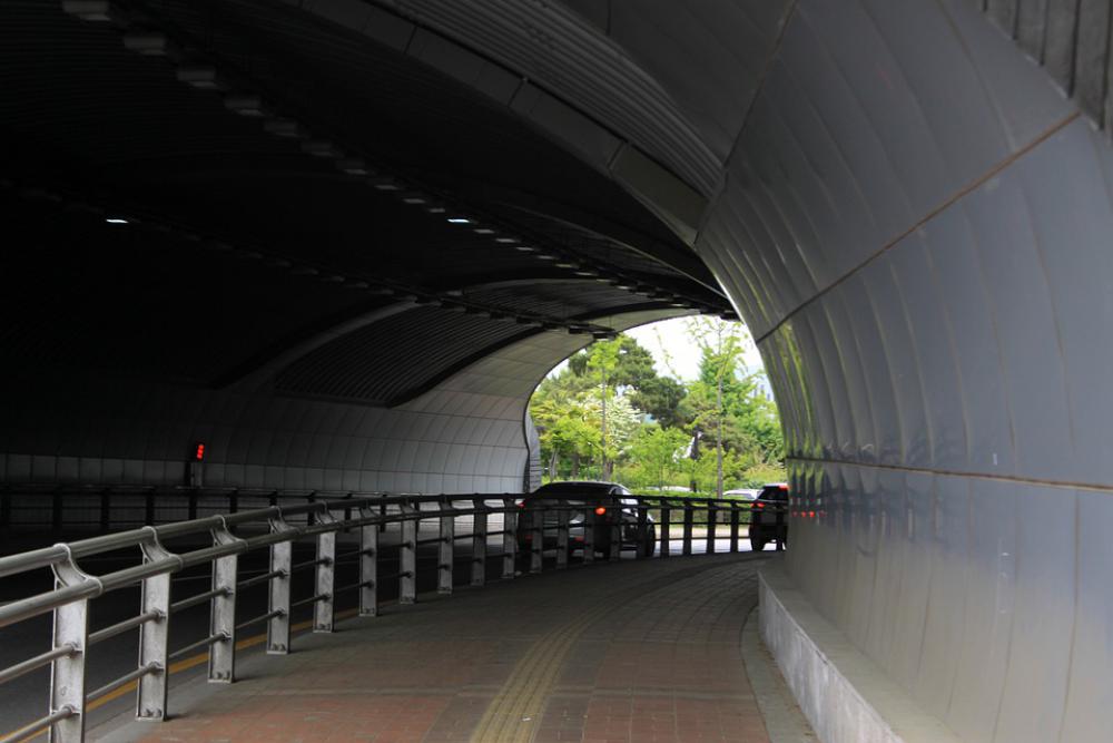 Tunnel In The Dark Road Street Light Shadow Path Tunnel In The Dark Road Street Light Shadow Path