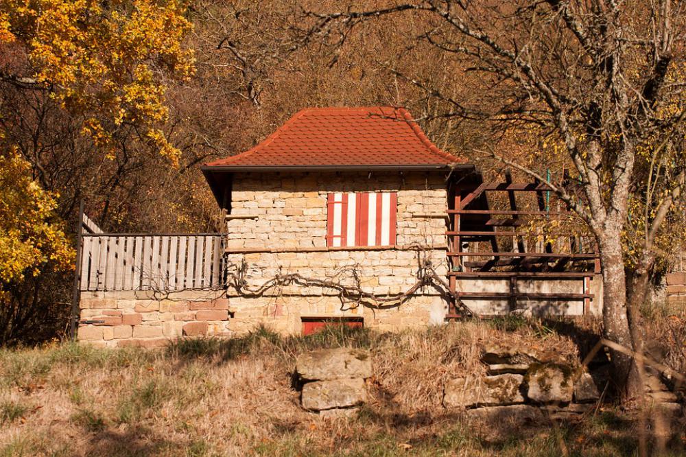 Vineyard House Hut Autumn Colorful Vineyard House Hut Autumn Colorful