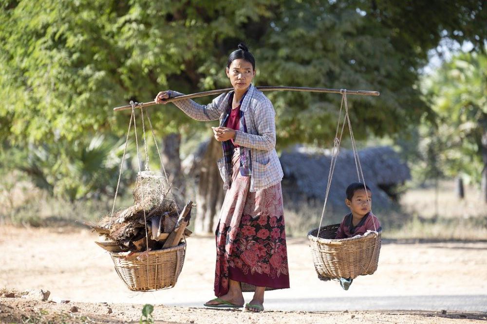 Myanmar People Poor Burma Asia Outdoor Myanmar People Poor Burma Asia Outdoor