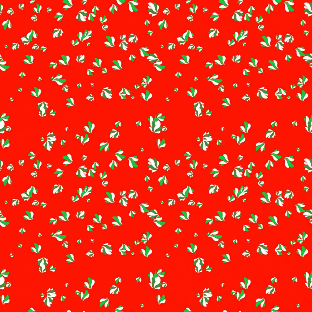 Christmas Leaves Floral Paper Christmas Leaves Floral Paper