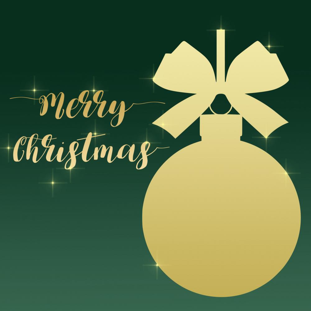 Merry Christmas Bauble Card Merry Christmas Bauble Card