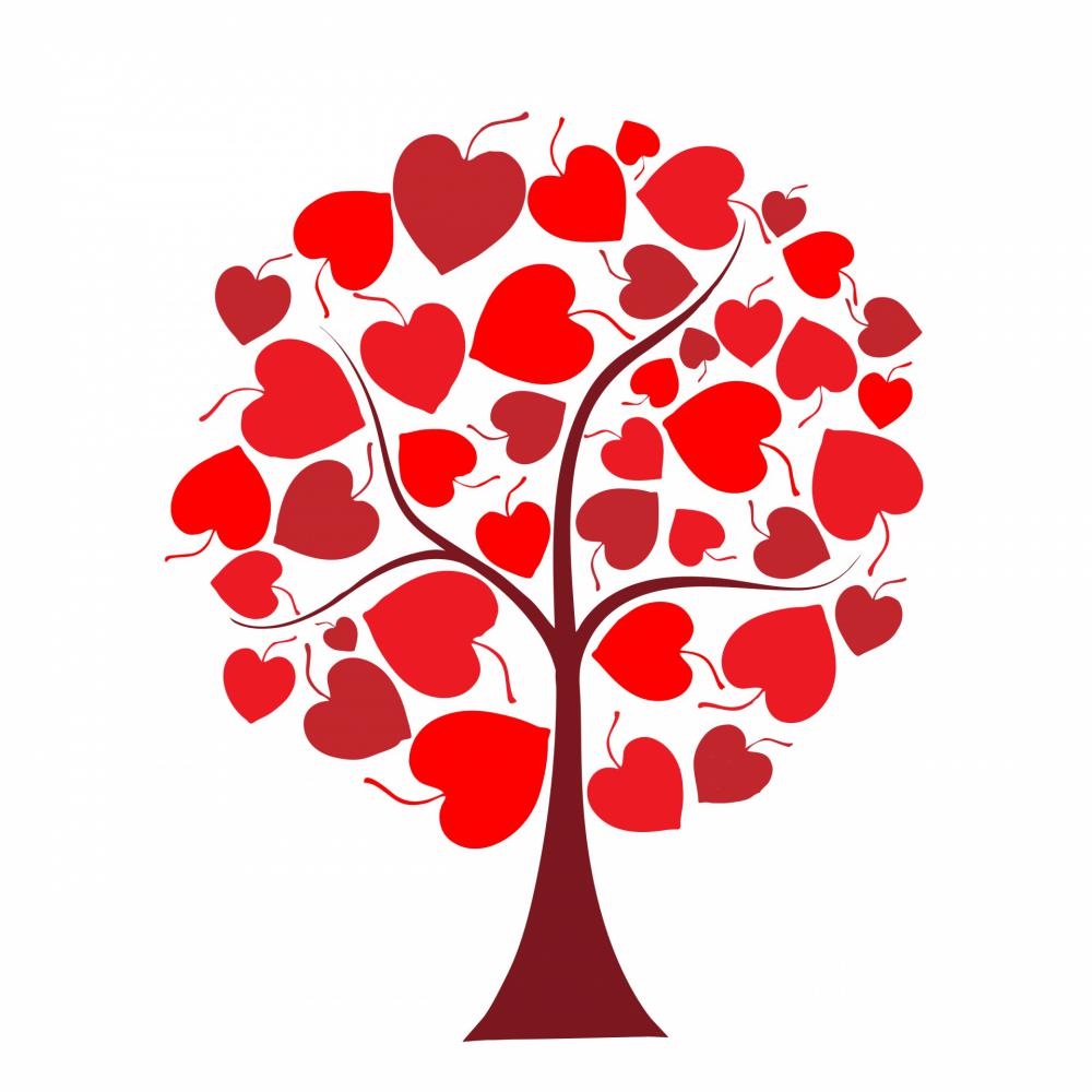 Red Hearts Tree Clipart Red Hearts Tree Clipart
