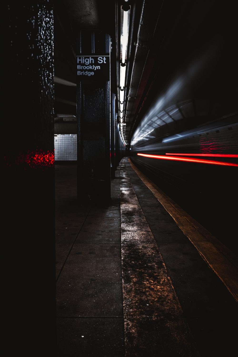 city subway train rail motion city subway train rail motion