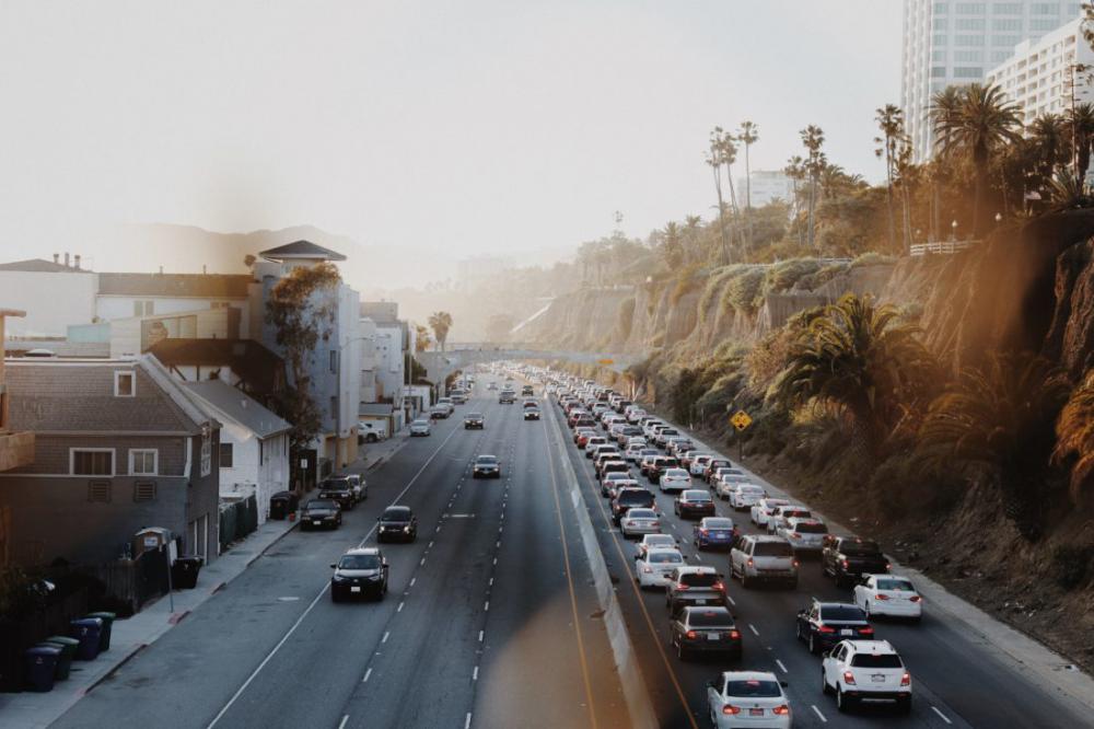 Highway Traffic Sunlight Highway Traffic Sunlight