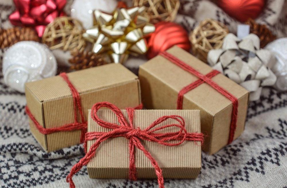 Christmas Gift New Year Holidays Present Red Christmas Gift New Year Holidays Present Red