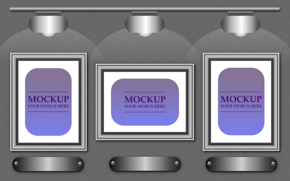 Metal Frames Mockup Metal Frames Mockup