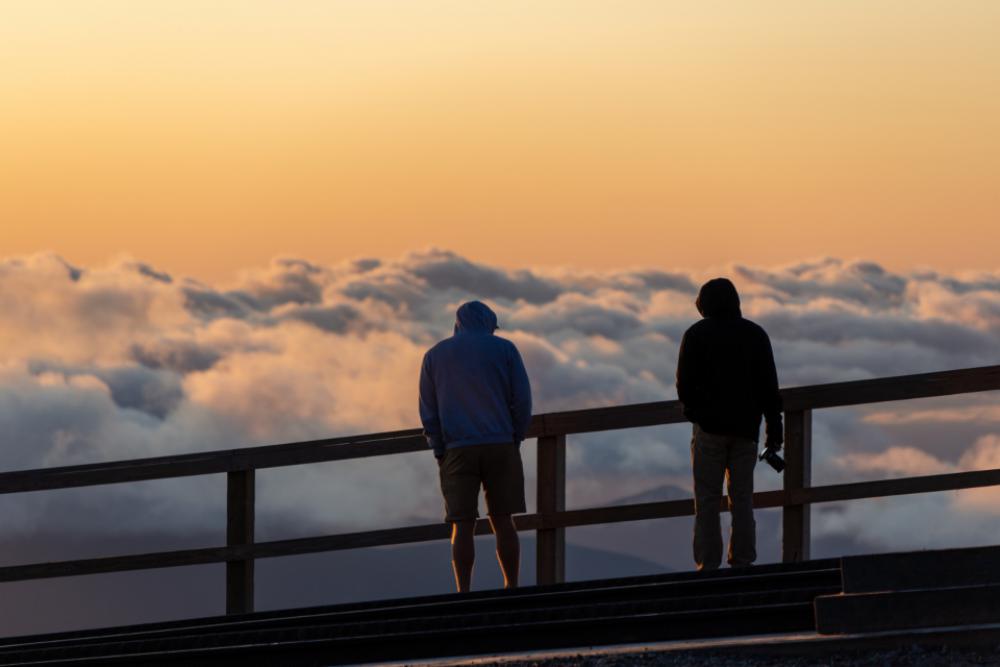people silhouettes nature tourists clouds people silhouettes nature tourists clouds