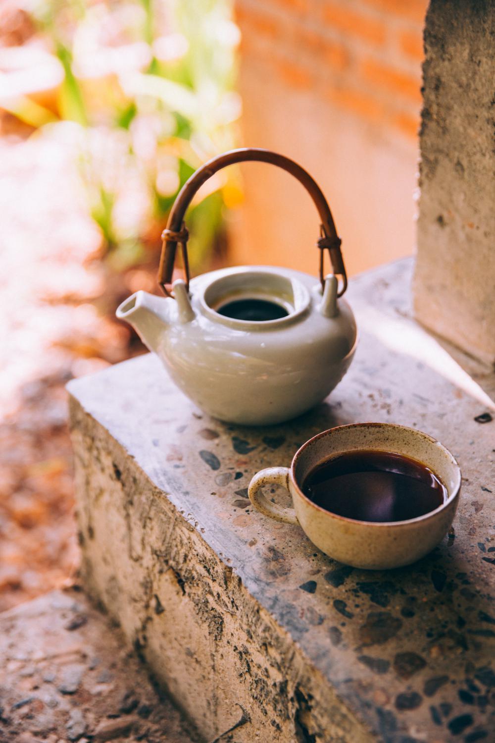 Coffee Cup And Coffee Kettle Photo Coffee Cup And Coffee Kettle Photo