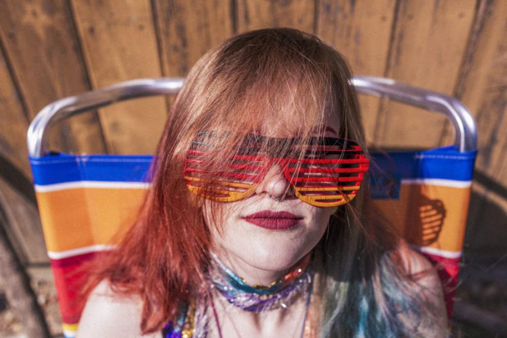 Girl with Colorful Sunglasses Free Photo Girl with Colorful Sunglasses Free Photo
