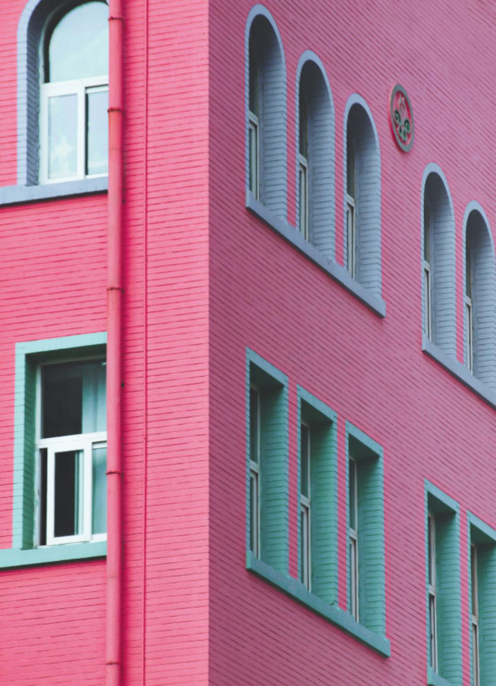 colorful exterior wall windows architecture colorful exterior wall windows architecture