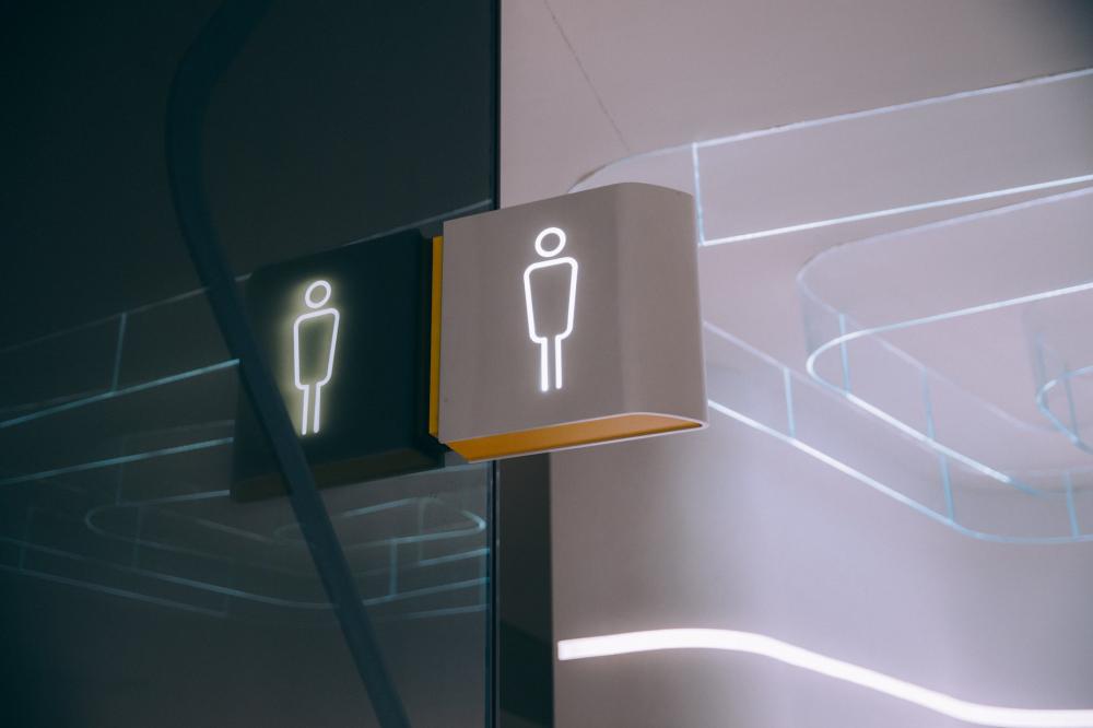 Modern Men's Bathroom Sign Photo Modern Men's Bathroom Sign Photo