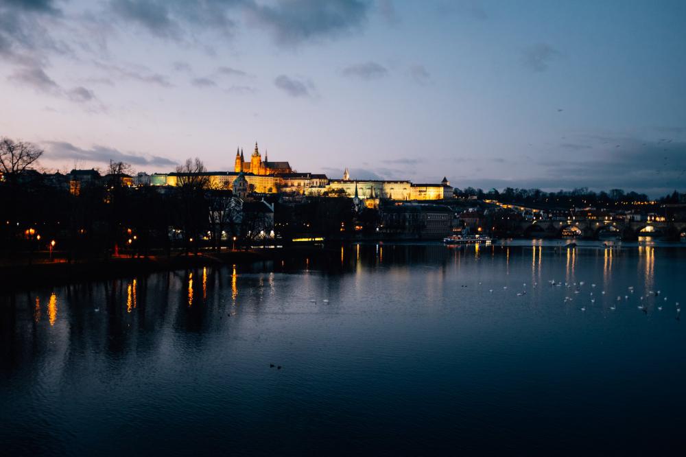 Prague From The Vltava River Photo Prague From The Vltava River Photo