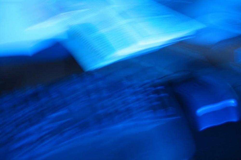 Blurry background in blue Blurry background in blue