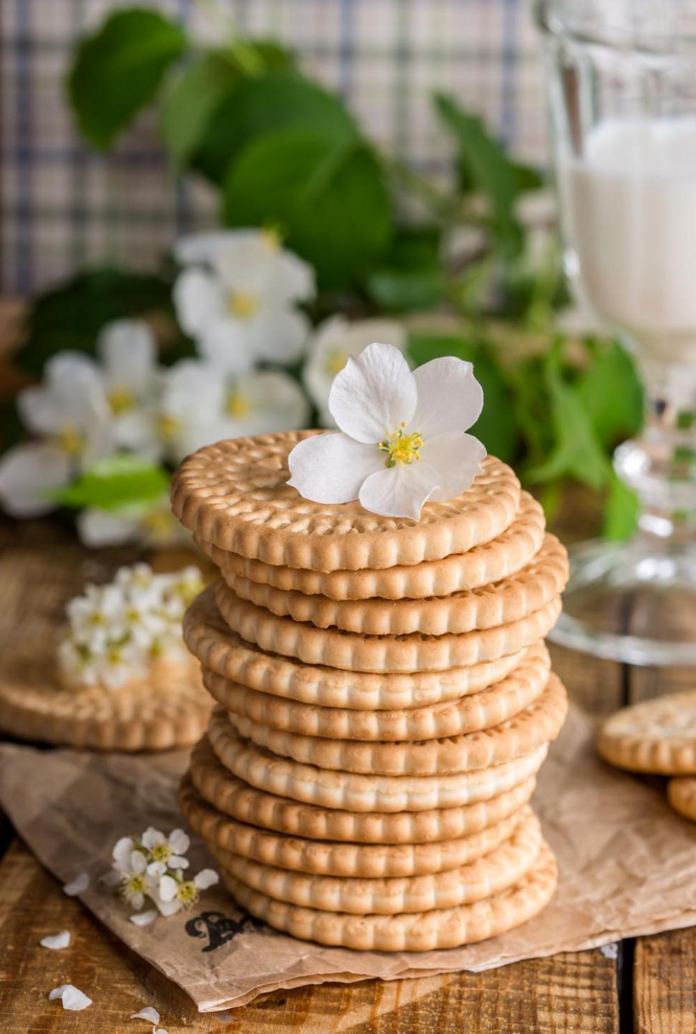 Close up of stacked cookies Close up of stacked cookies