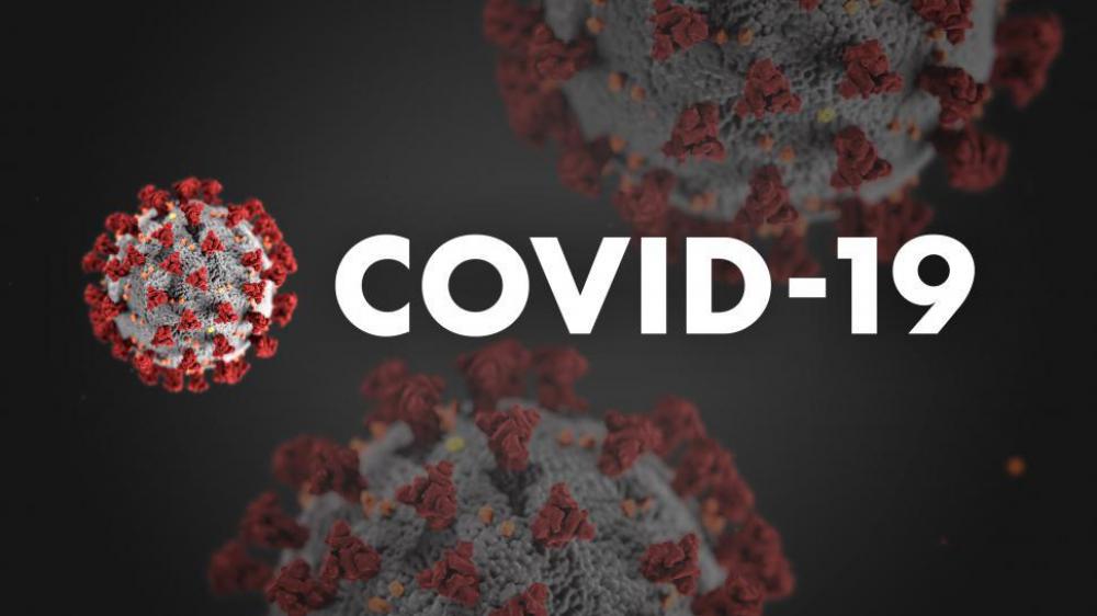 COVID-19 Coronavirus Photo Illustration Dark Background COVID-19 Coronavirus Photo Illustration Dark Background