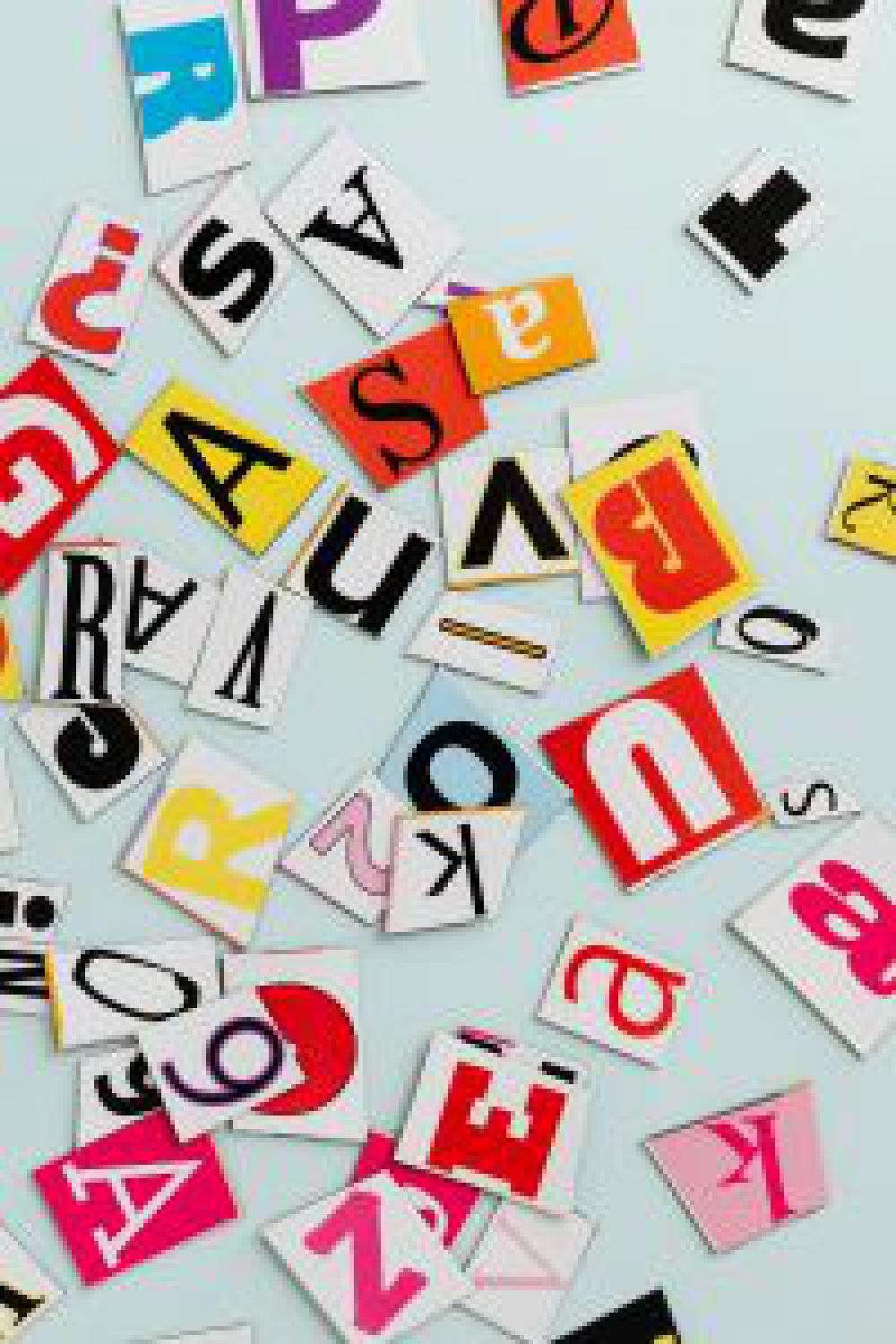 Colorful alphabet letters Colorful alphabet letters