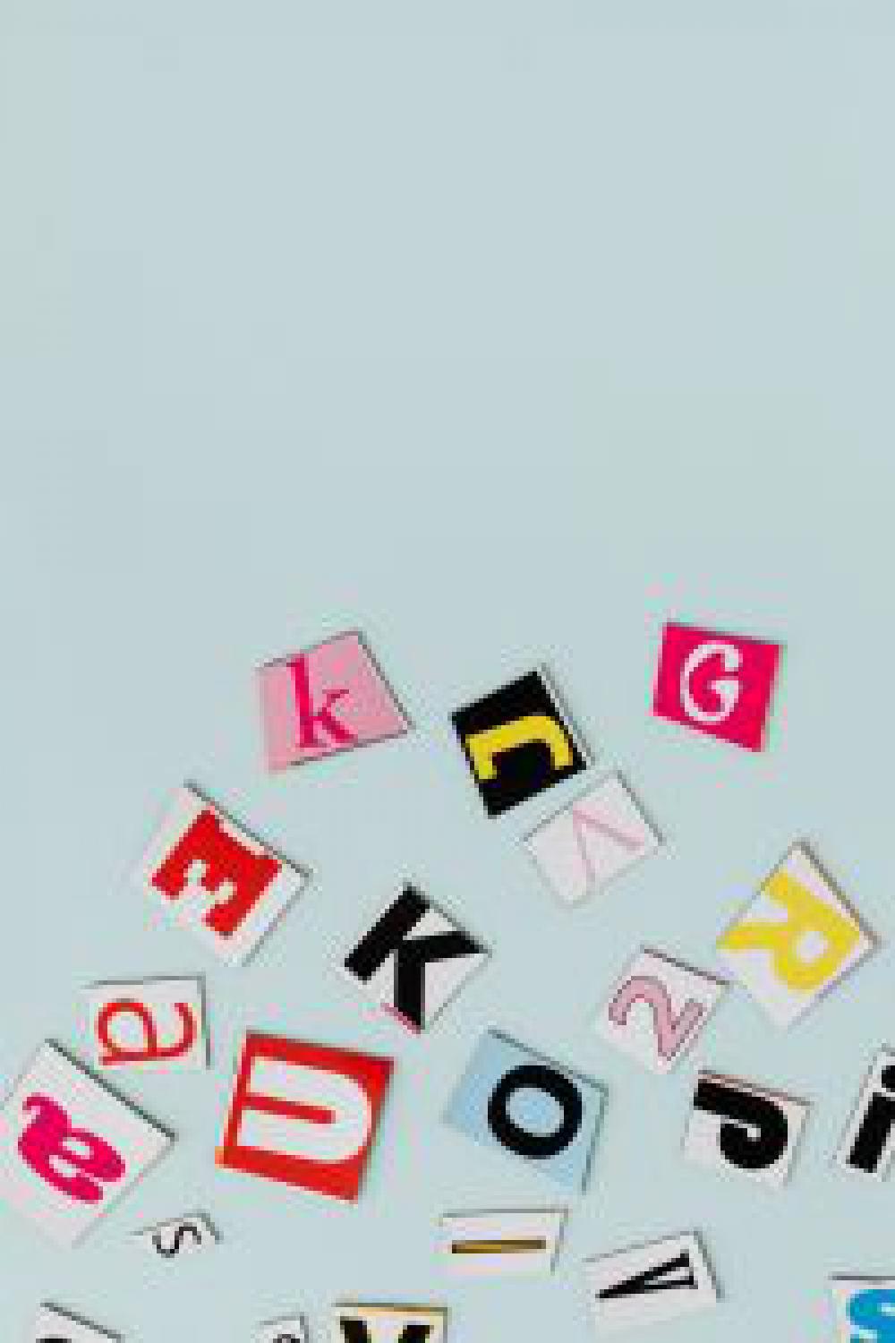 Colorful alphabet letters Colorful alphabet letters