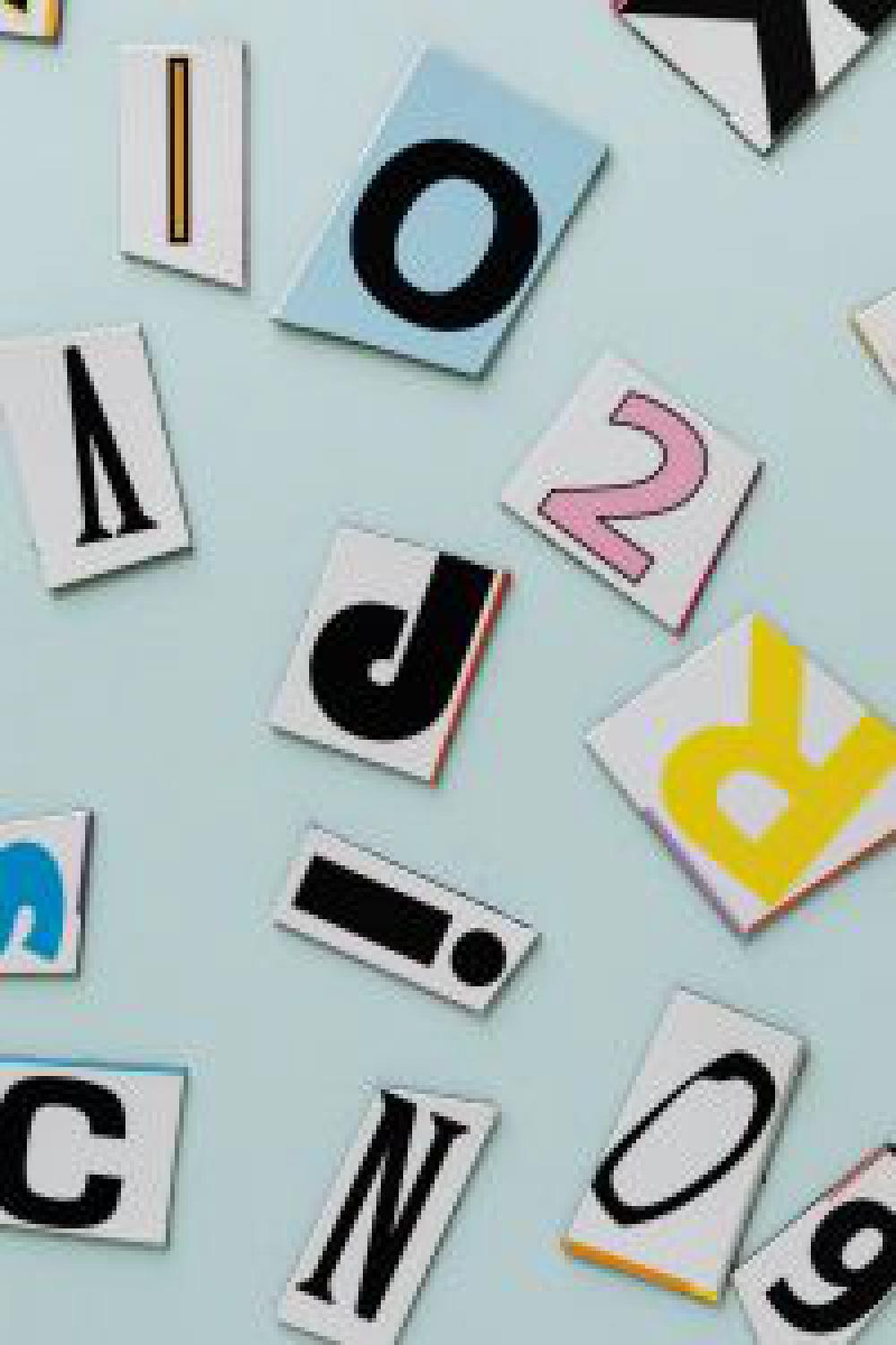 Colorful alphabet letters Colorful alphabet letters