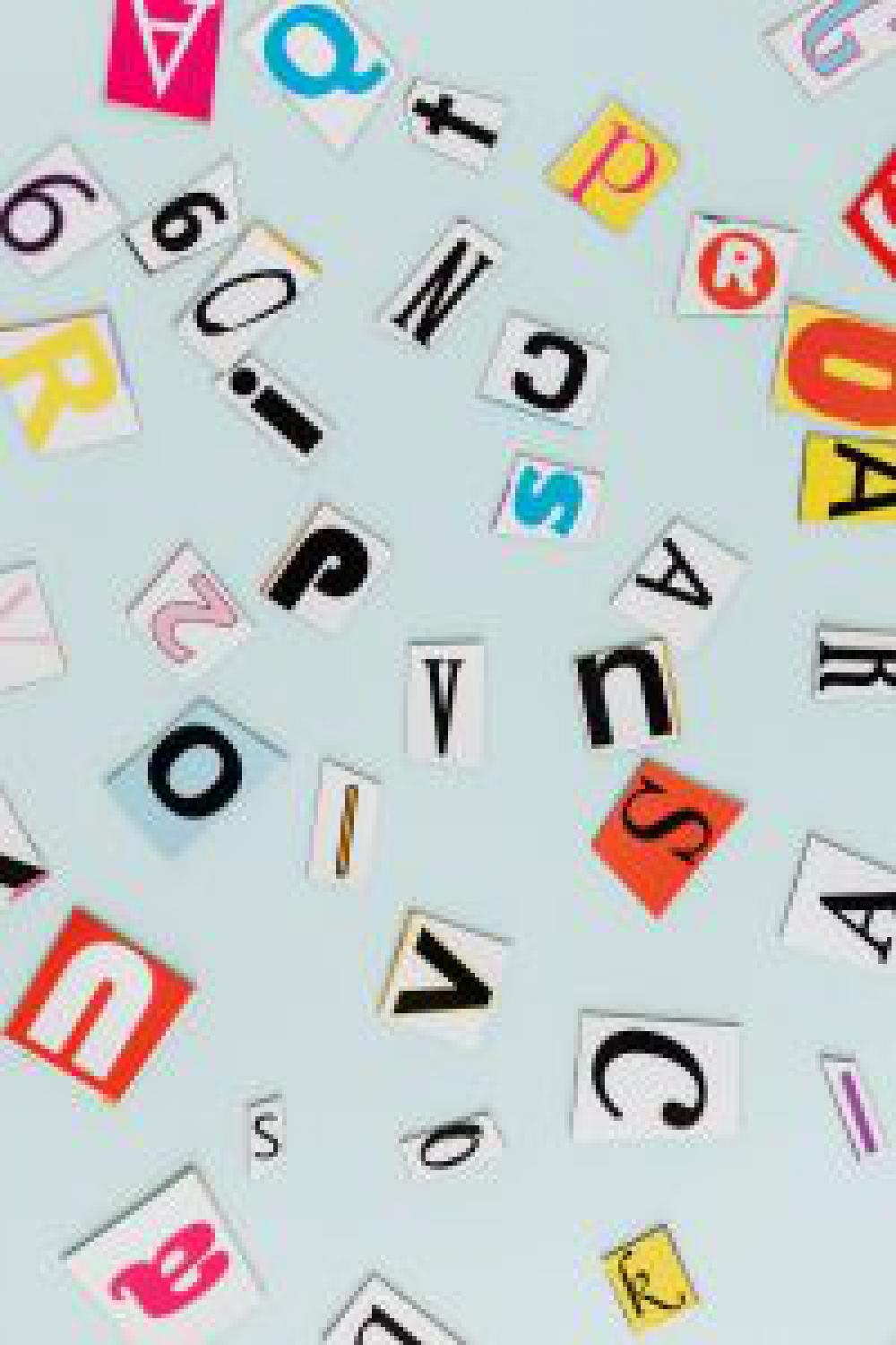 Colorful alphabet letters Colorful alphabet letters