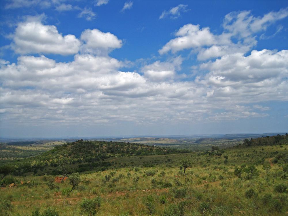 Hills With White Clouds & Blue Sky Hills With White Clouds & Blue Sky