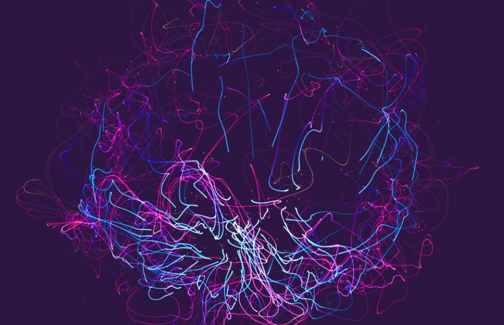 abstract flowing laser electricity digital abstract flowing laser electricity digital