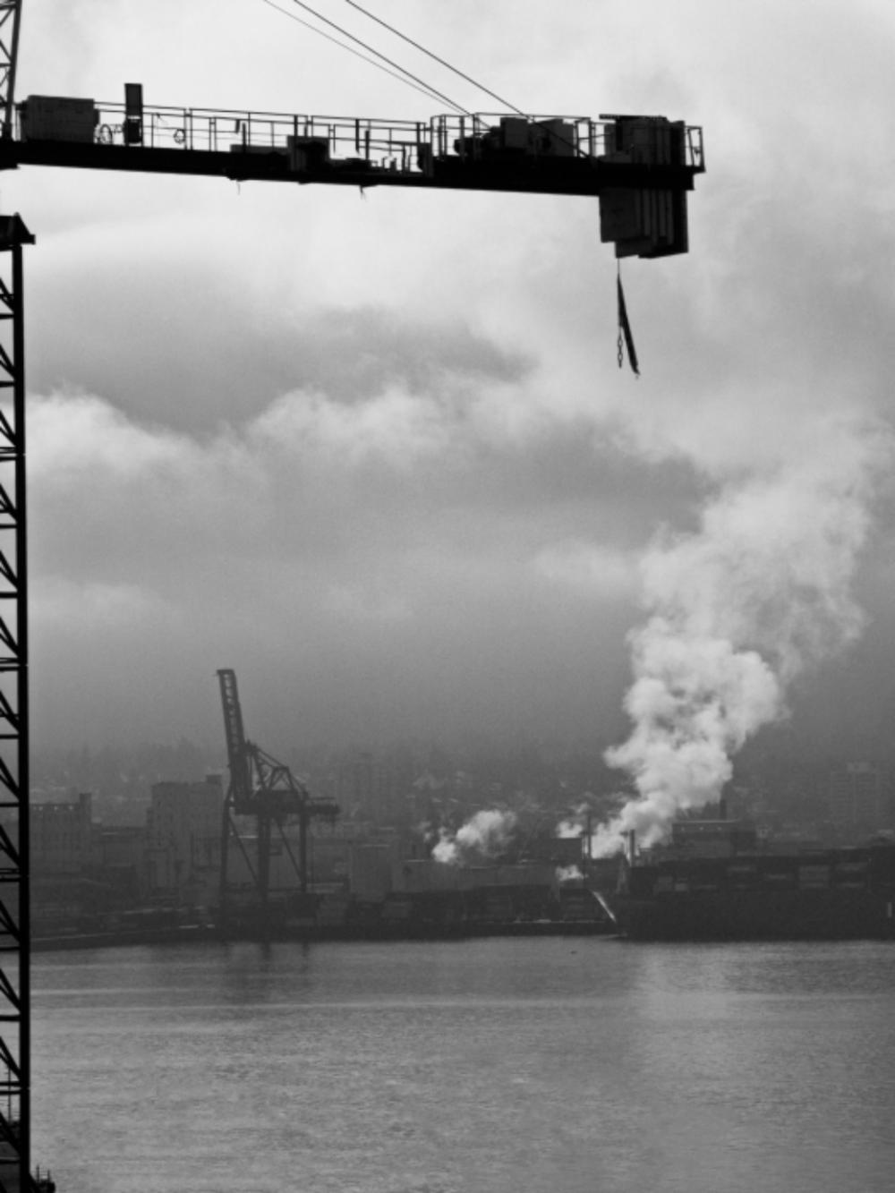 industrial crane city harbor buildings industrial crane city harbor buildings