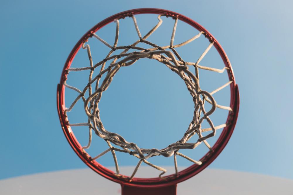 Basketball Net From Below Photo Basketball Net From Below Photo