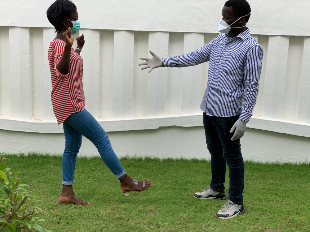 people, man, woman, greeting, mask, gloves, health, safety distance, social distancing, protection, coronavirus, covid19, COVID-19, pandemic people, man, woman, greeting, mask, gloves, health, safety distance, social distancing, protection, coronavirus, covid19, COVID-19, pandemic