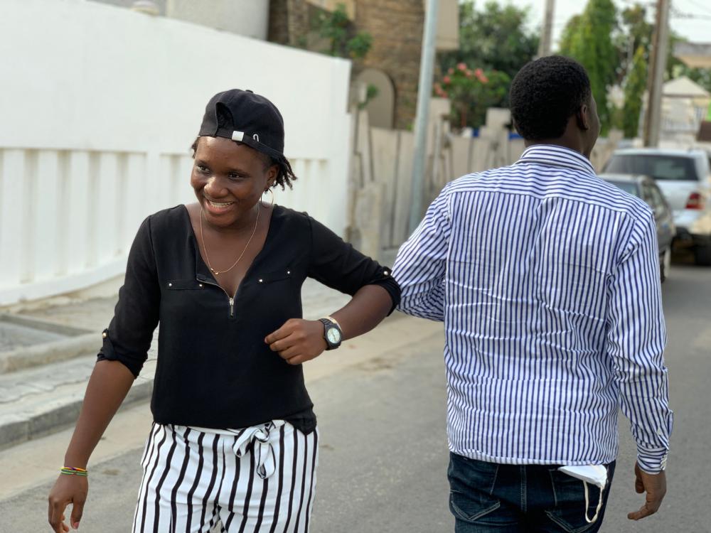 girl, woman, man, facial expression, greeting gestures, shoulder to shoulder, barrier measures, covid19, COVID-19, smile, happiness girl, woman, man, facial expression, greeting gestures, shoulder to shoulder, barrier measures, covid19, COVID-19, smile, happiness