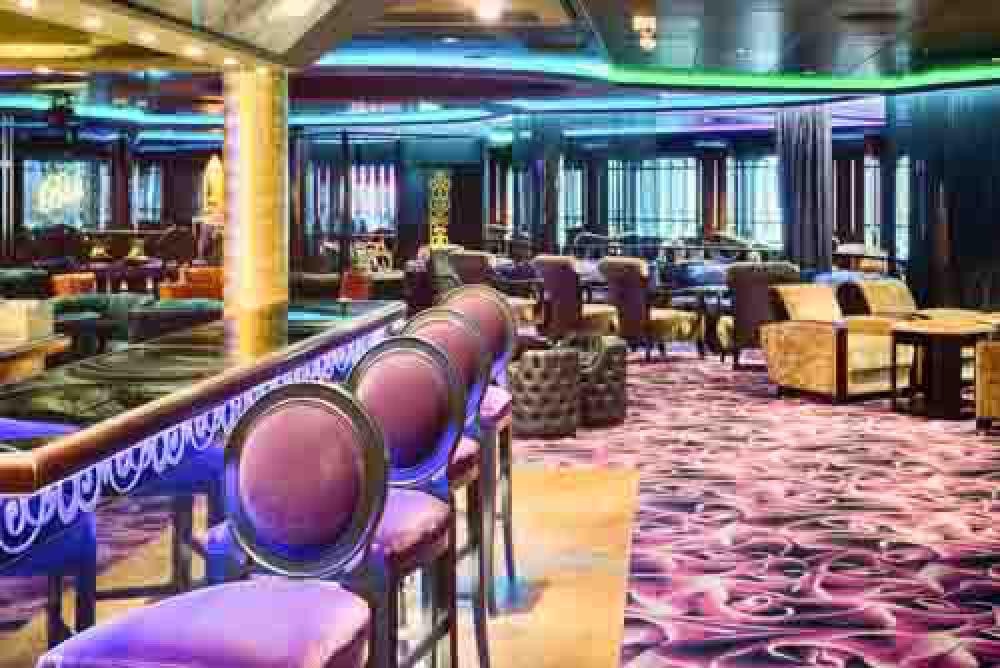 Bar Stools And Bar In Contemporary Night Club Bar Stools And Bar In Contemporary Night Club