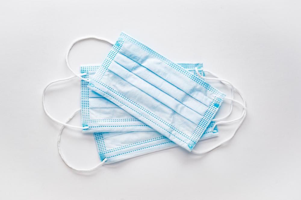 Three Disposable Face Masks Photo Three Disposable Face Masks Photo
