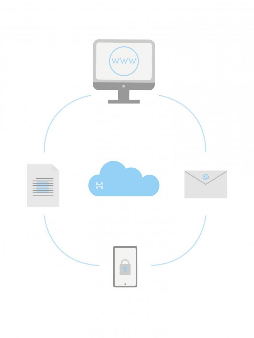 Cloud Services Illustration Cloud Services Illustration