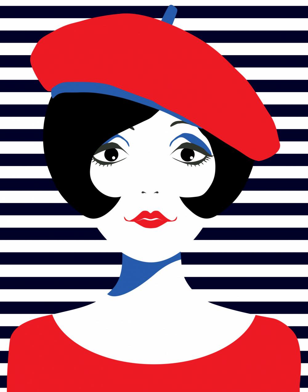 Retro 1960s Young Woman Retro 1960s Young Woman